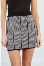 Chevron knit skirt