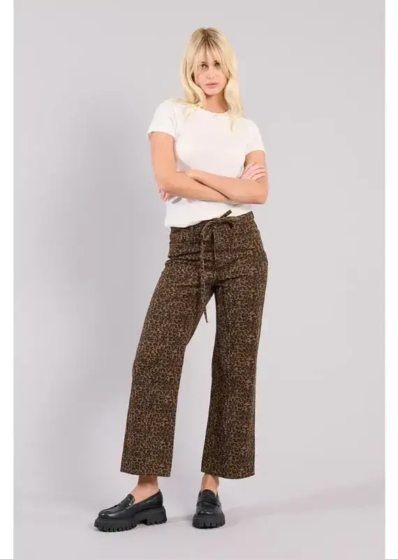 Leopard denim