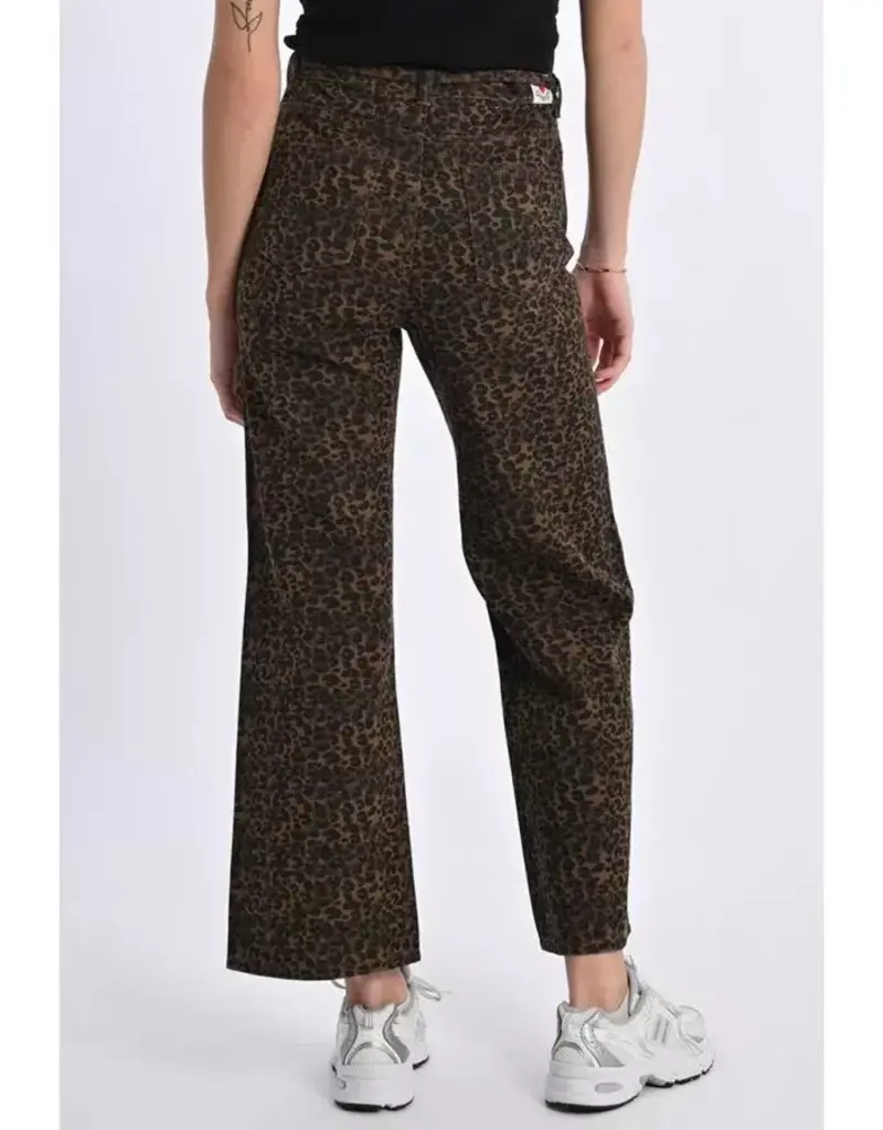 Leopard denim