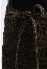 Leopard denim