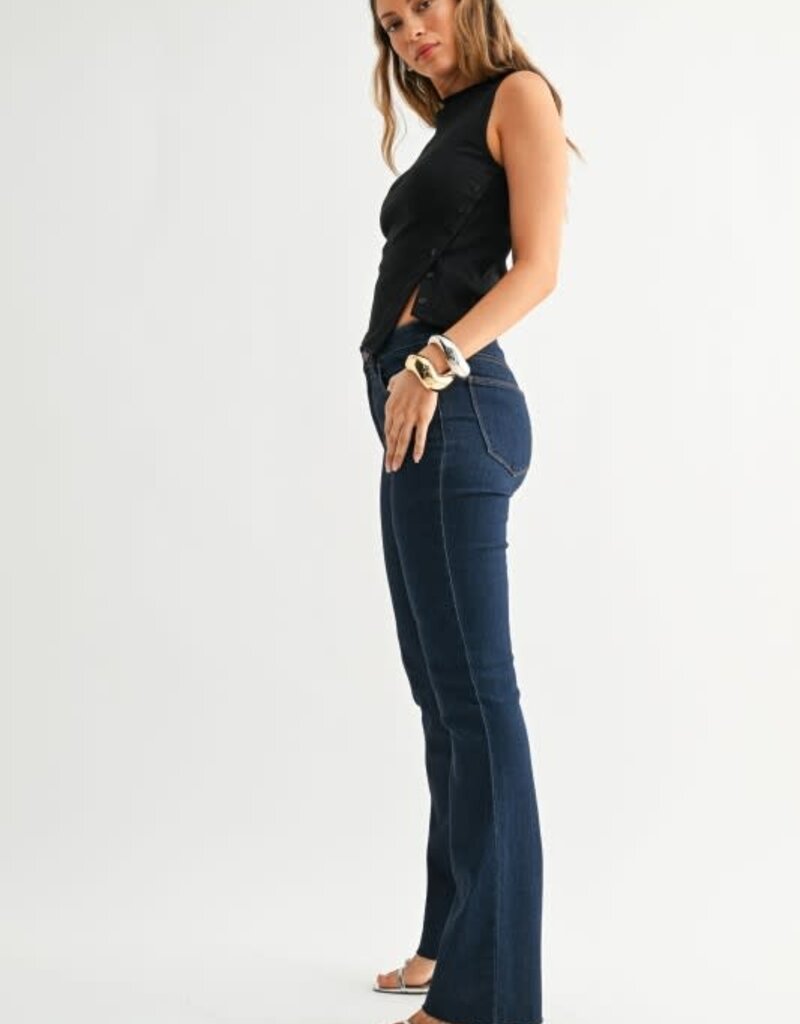 Slim bootcut scissors cut
