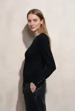 Scallop neck sweater