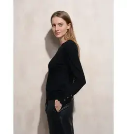 Scallop neck sweater