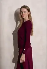 Scallop neck sweater