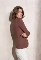 Copy of T neck sweater w/button