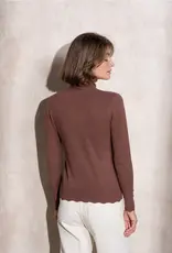 Copy of T neck sweater w/button