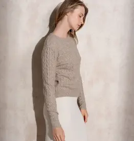 Cable knit sweater