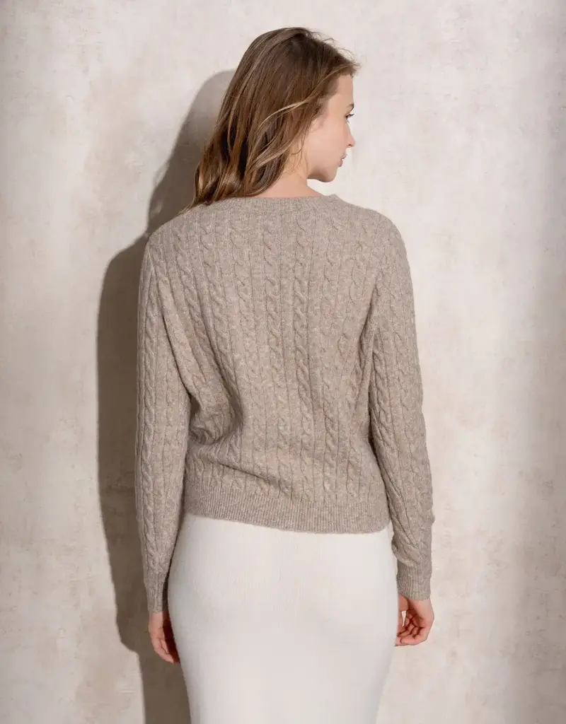Cable knit sweater