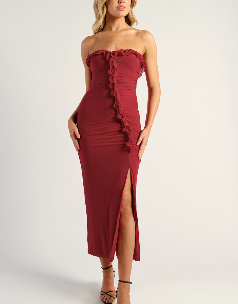 Style State Ruffle strapless dress