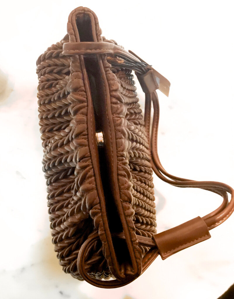 Braided hand bag