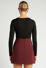 Twist neck jersey top