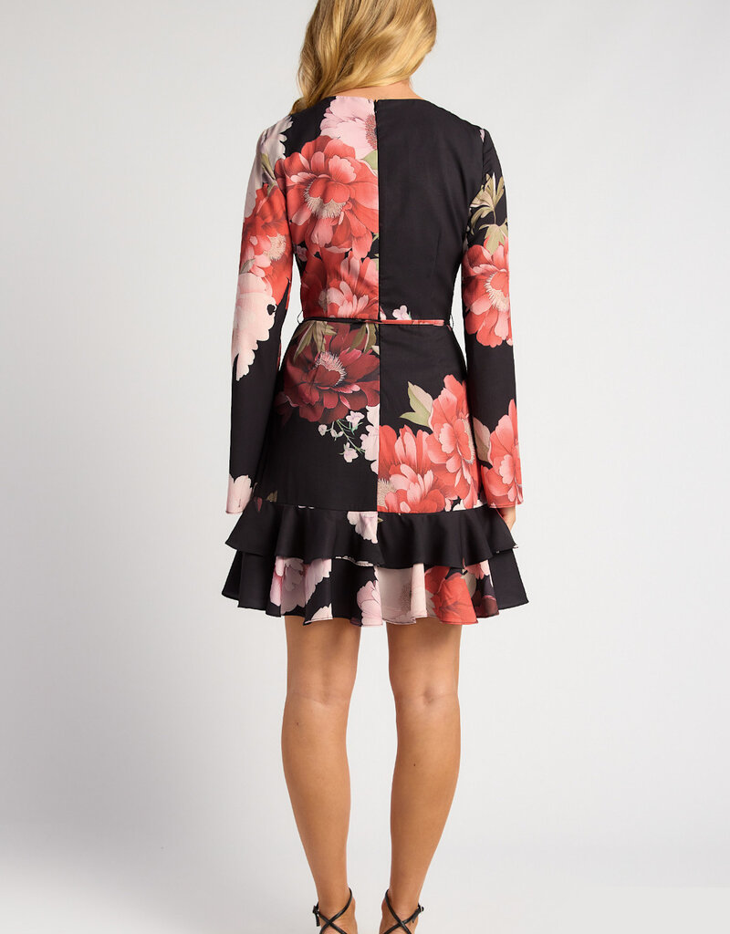 Ruffle floral dress
