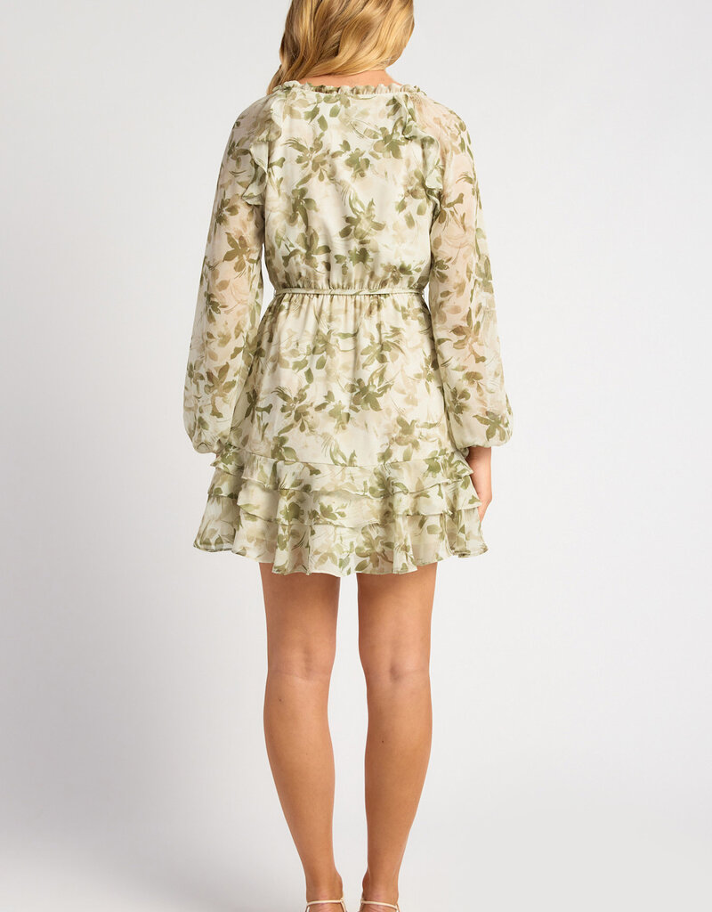 Chiffon floral dress