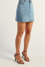 Style State Chain denim miniskirt