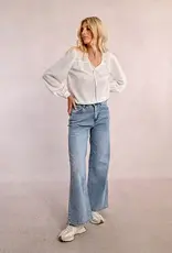 HIGH-WAISTED WIDE-LEG JEANS