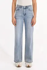 HIGH-WAISTED WIDE-LEG JEANS
