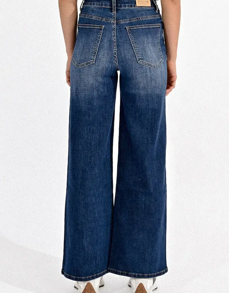 HIGH-WAISTED WIDE-LEG JEANS