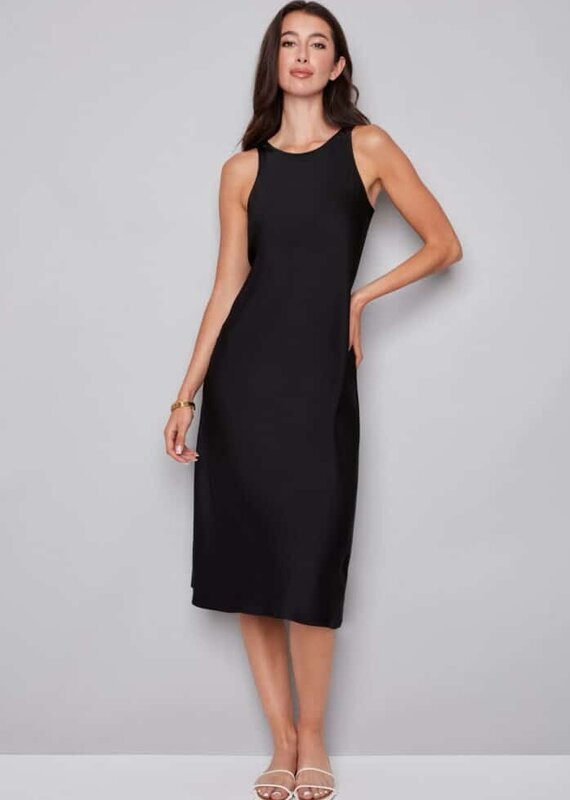 daphne belize satin sleeveless dress