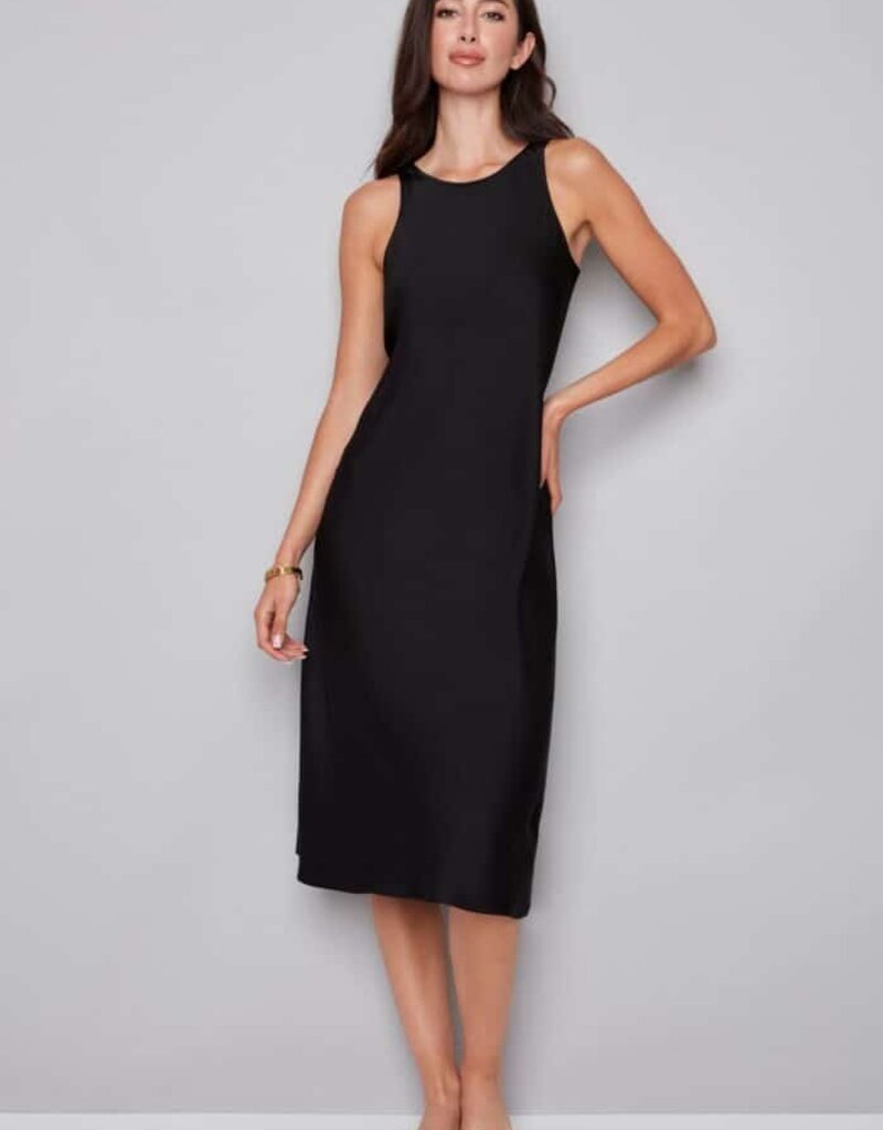 daphne belize satin sleeveless dress