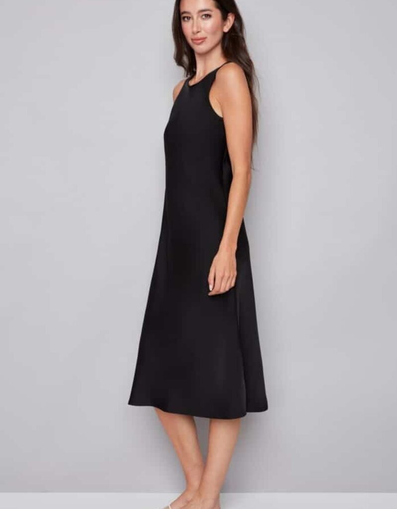 daphne belize satin sleeveless dress