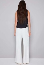 fiona vegan silk belted wide leg pant