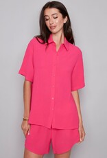 presley air flow button-down top