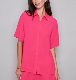 presley air flow button-down top