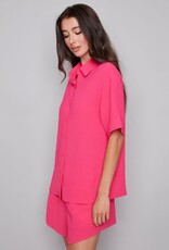 presley air flow button-down top