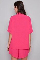 presley air flow button-down top