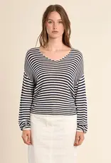 Stripe knit sweater
