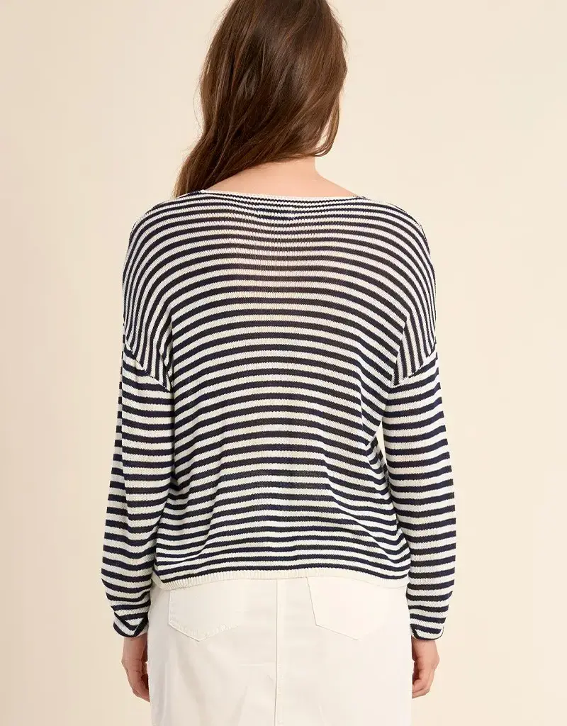 Stripe knit sweater