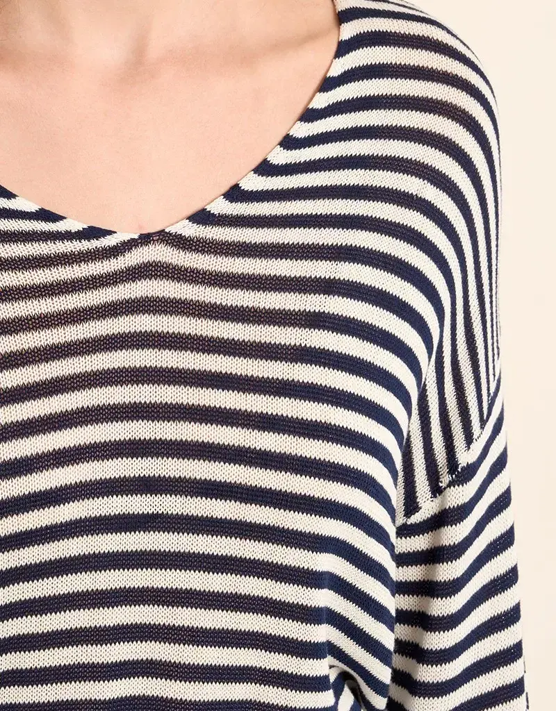 Stripe knit sweater