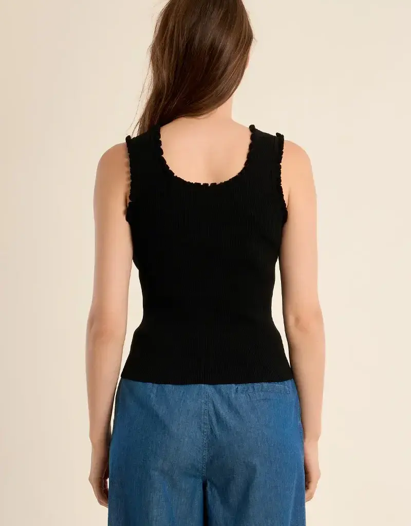 Ruffle knit tank