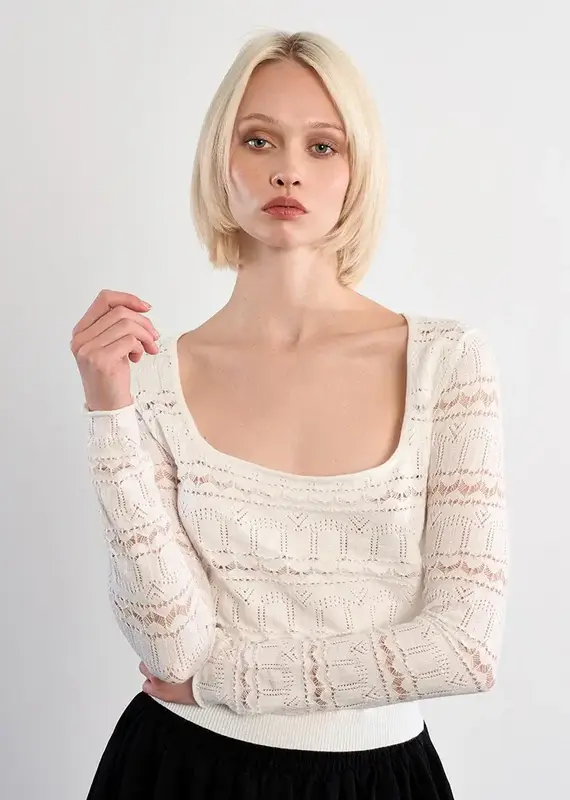 Crochet sweater top