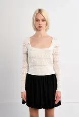 Crochet sweater top