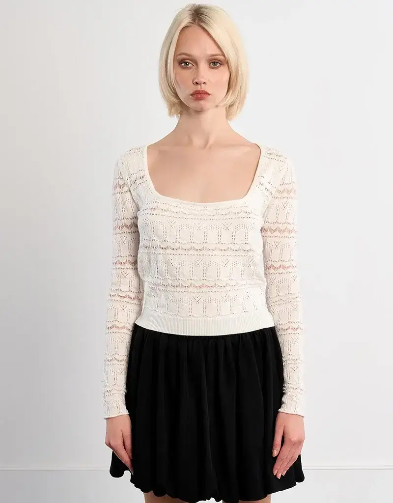 Crochet sweater top