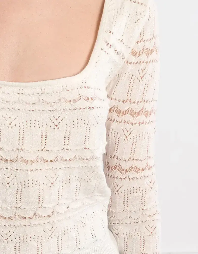 Crochet sweater top