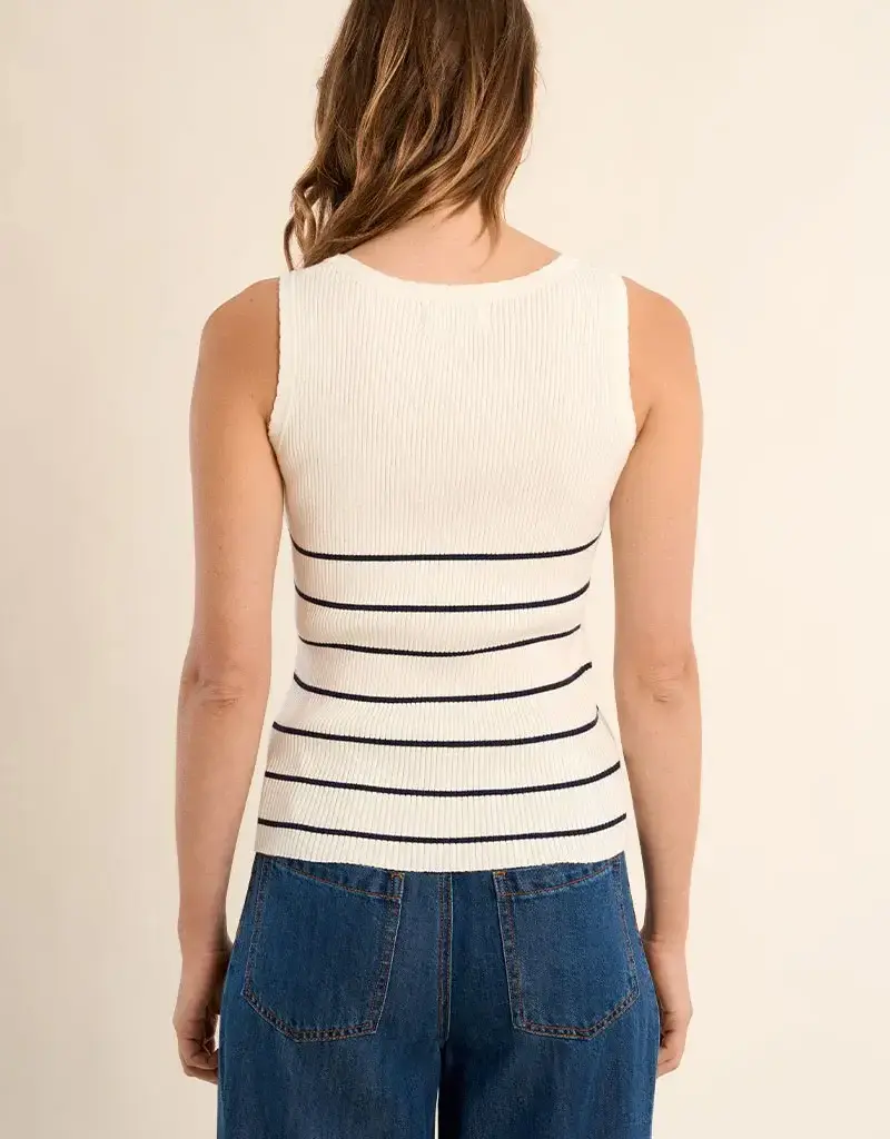 Stripe button tank