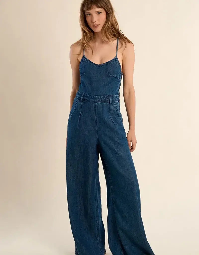 Corset back jumpsuit