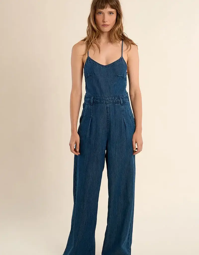 Corset back jumpsuit