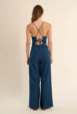 Corset back jumpsuit