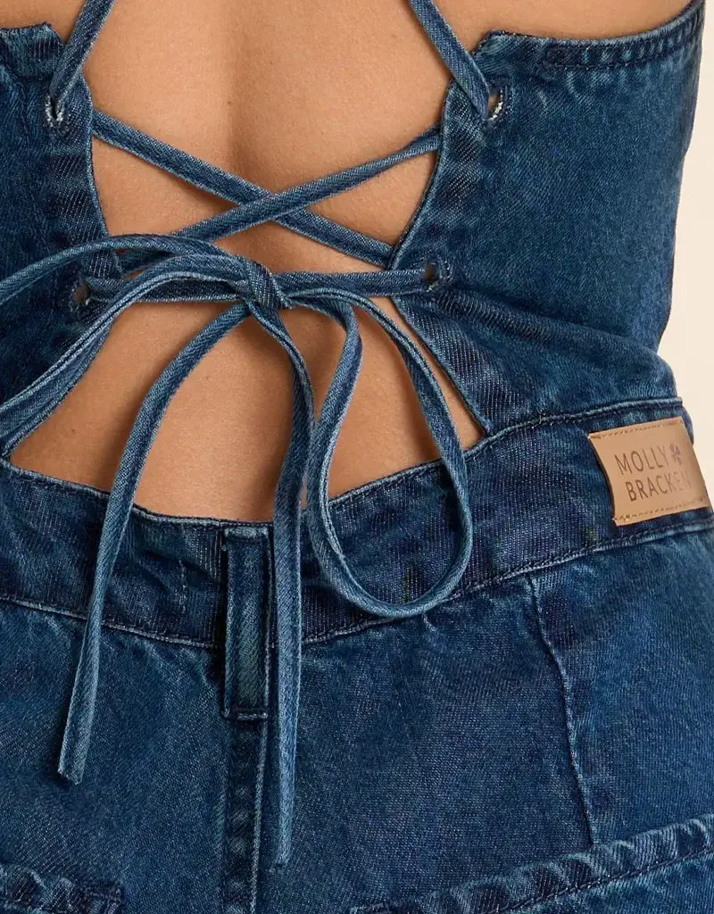 Corset back jumpsuit