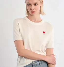 Heart knit top