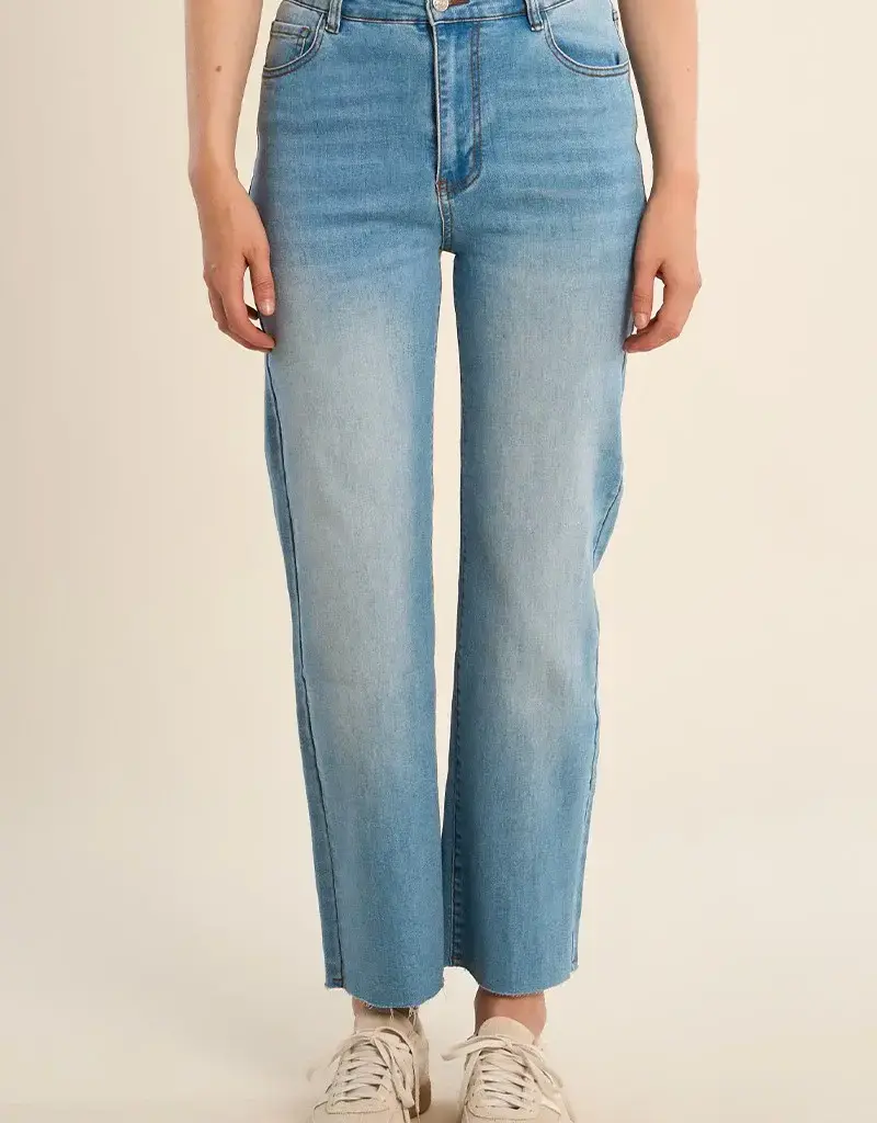 Straight denim jeans