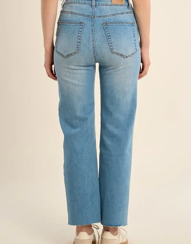 Straight denim jeans