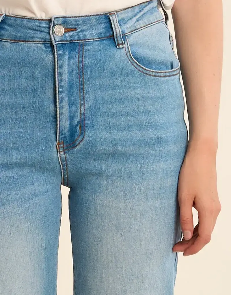 Straight denim jeans