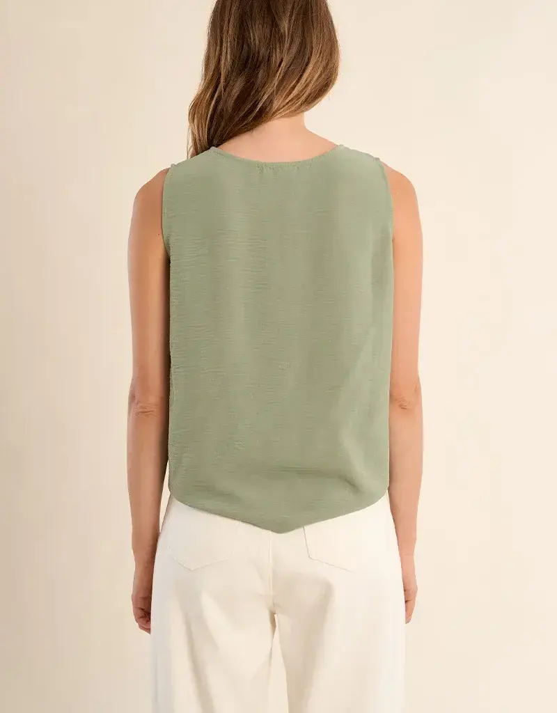 Front tie s/less top