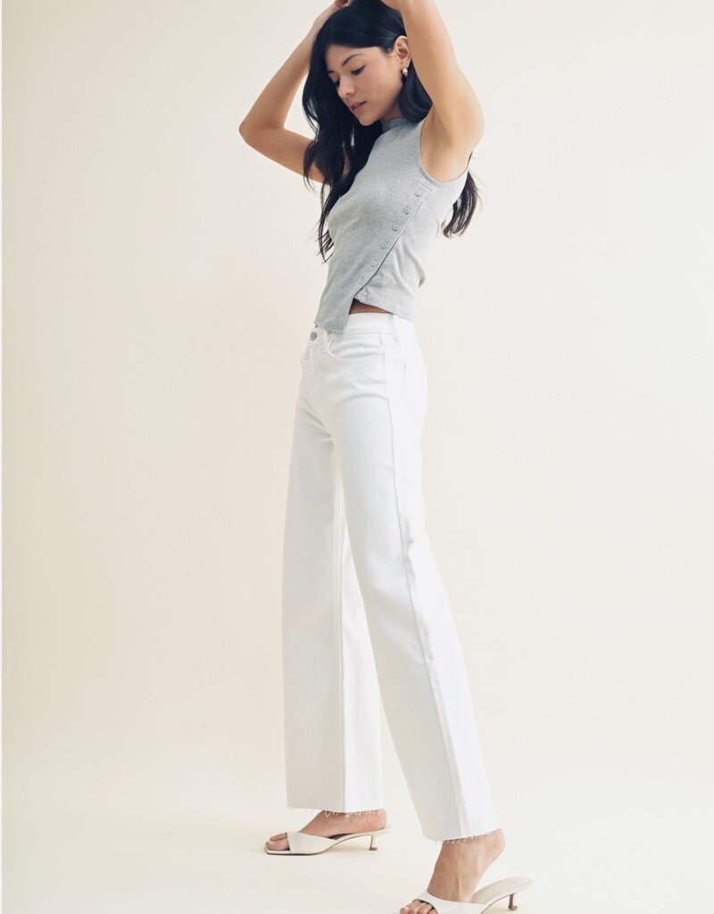 Longer length Wide leg