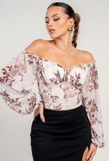 Chiffon crop blouse