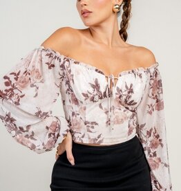Chiffon crop blouse